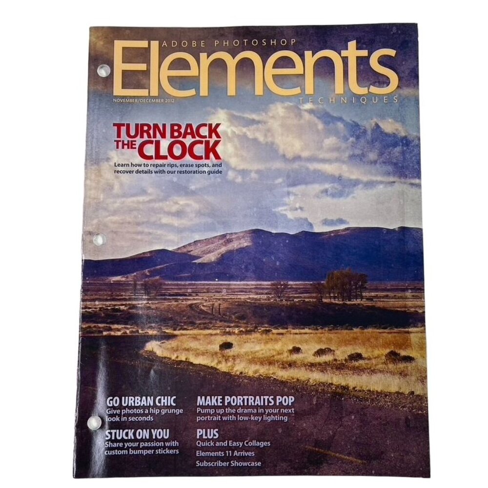 Adobe Photoshop Elements Techniques Magazine u Nov Dec 2012 Restoration Guide